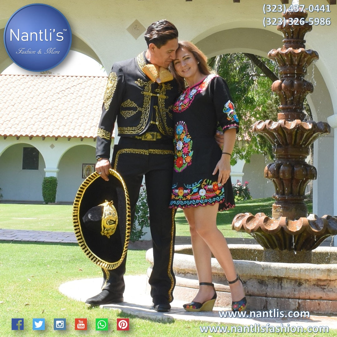 Charro suits for men and Embroidered Dresses for women