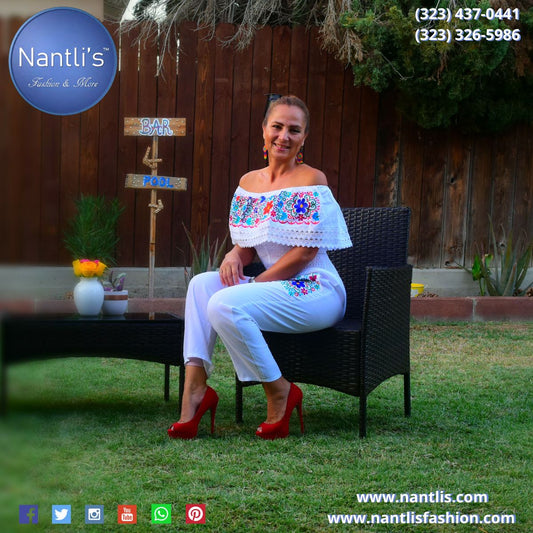 Ropa Bordada - Blusas, Pantalones y Vestidos Bordados - Venta en Estados Unidos / Embroidered clothing - Blouses, Dresses and Jumpers with embroidery in the United States.