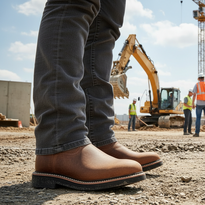 Rancher Work Boots BA-117 Crazy Brown Botas de trabajo vaqueras