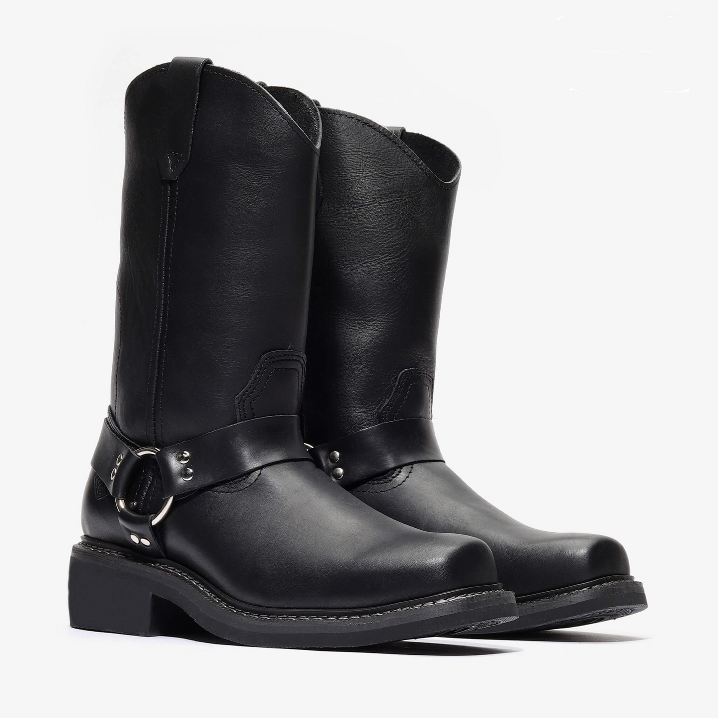 Biker Style Work Boots BA-122 Black Botas de trabajo vaqueras