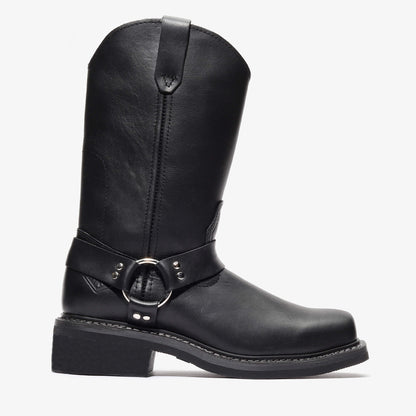 Biker Style Work Boots BA-122 Black Botas de trabajo vaqueras