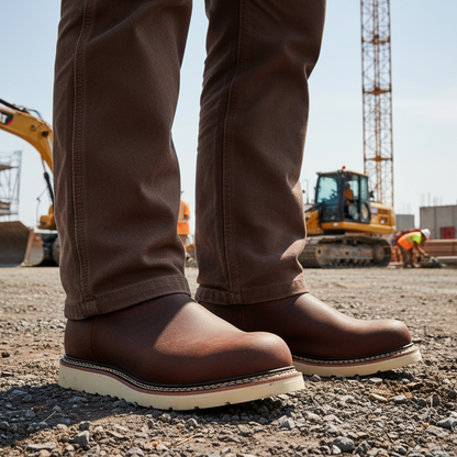Rancher Work Boots BA-142 Crazy Brown Botas de trabajo vaqueras