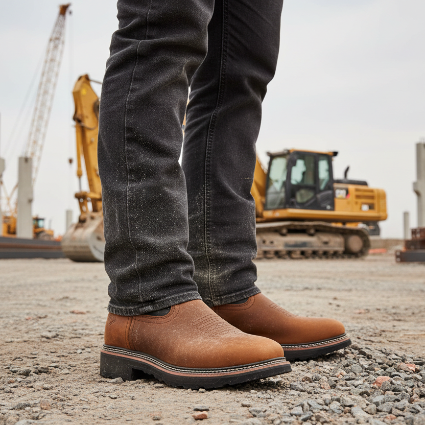 Rancher Work Boots BA-172 Crazy Brown/Black Botas de trabajo vaqueras