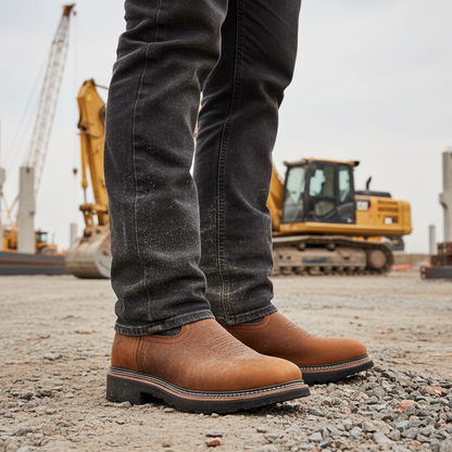 Rancher Work Boots BA-172 Crazy Brown/Black Botas de trabajo vaqueras