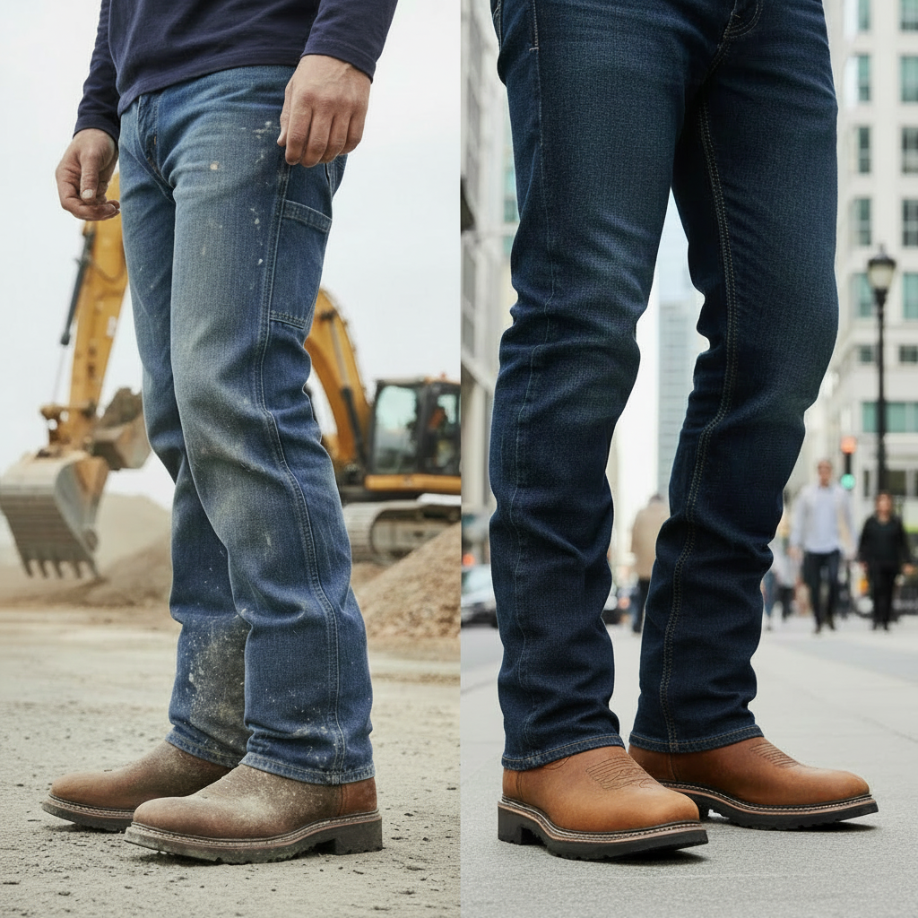 Rancher Work Boots BA-172 Crazy Brown/Black Botas de trabajo vaqueras