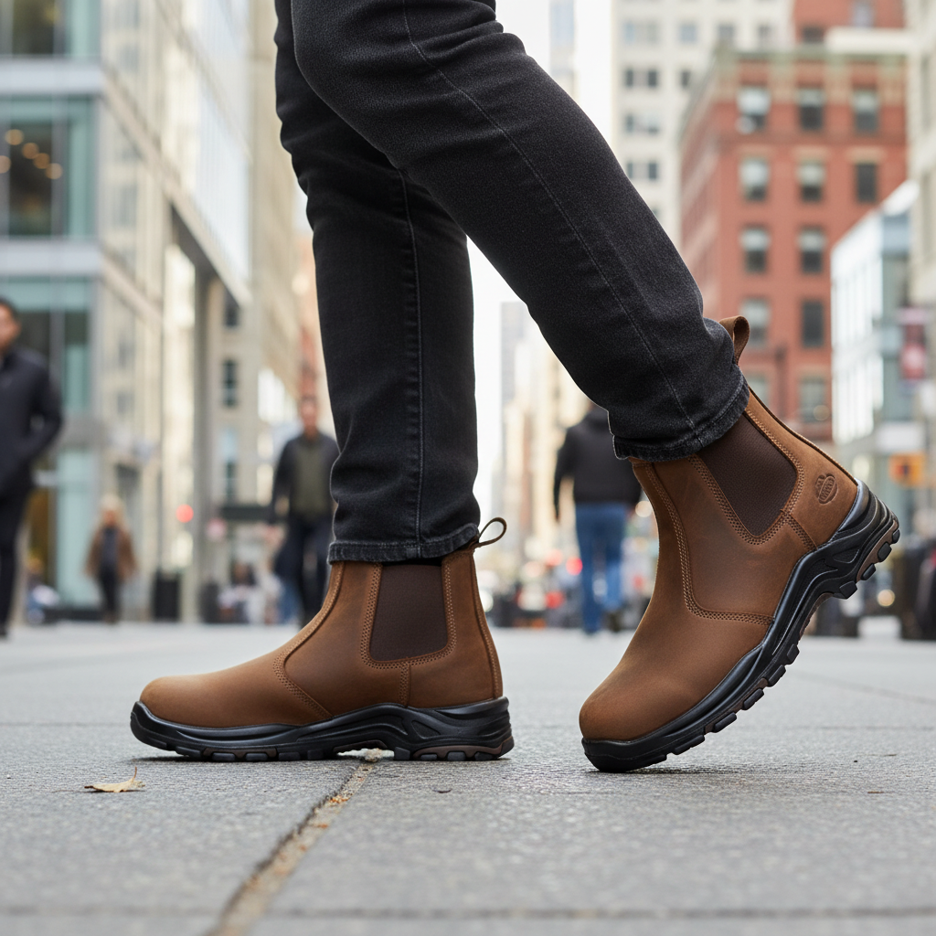 Chelsea Work Boots BA-601 Dark Brown Botas de trabajo