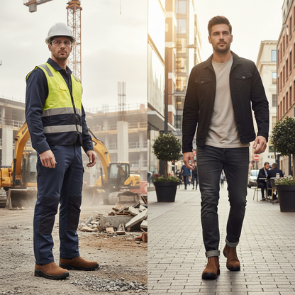 Chelsea Work Boots BA-601 Dark Brown Botas de trabajo