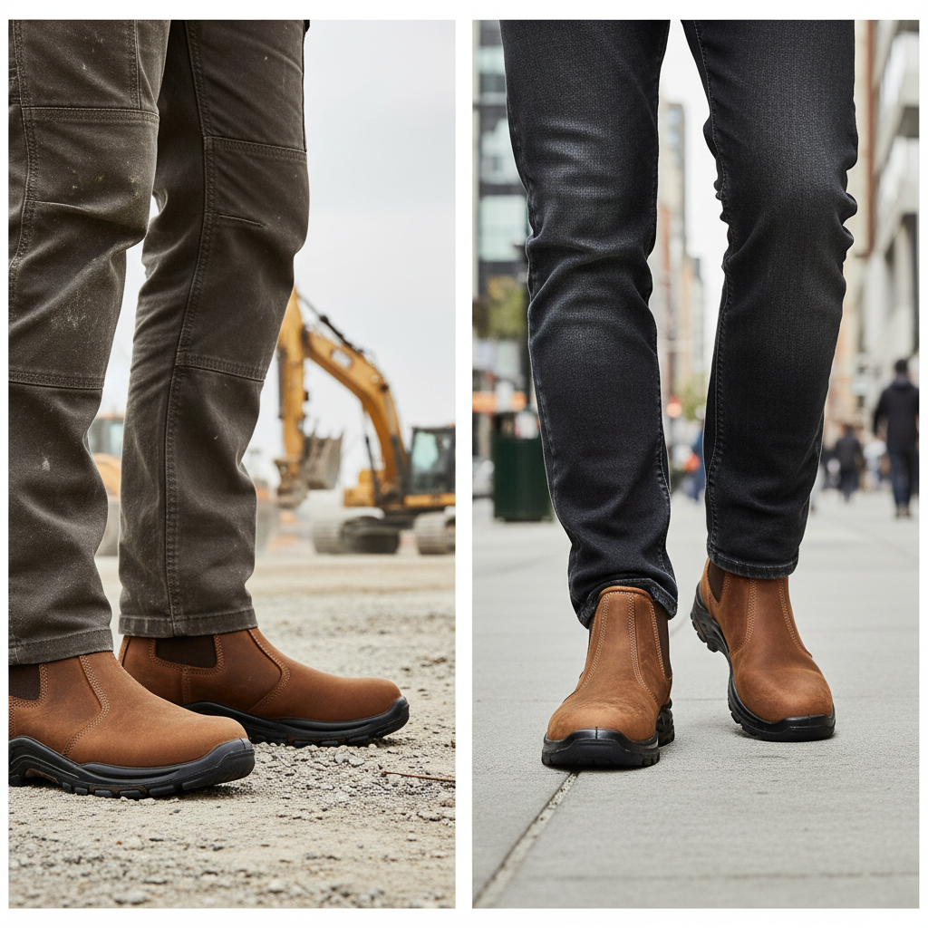 Chelsea Work Boots BA-601 Dark Brown Botas de trabajo