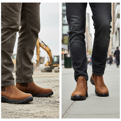 Chelsea Work Boots BA-601 Dark Brown Botas de trabajo