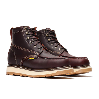 Work Boots BA-612 Burgundy Work Botas de Trabajo