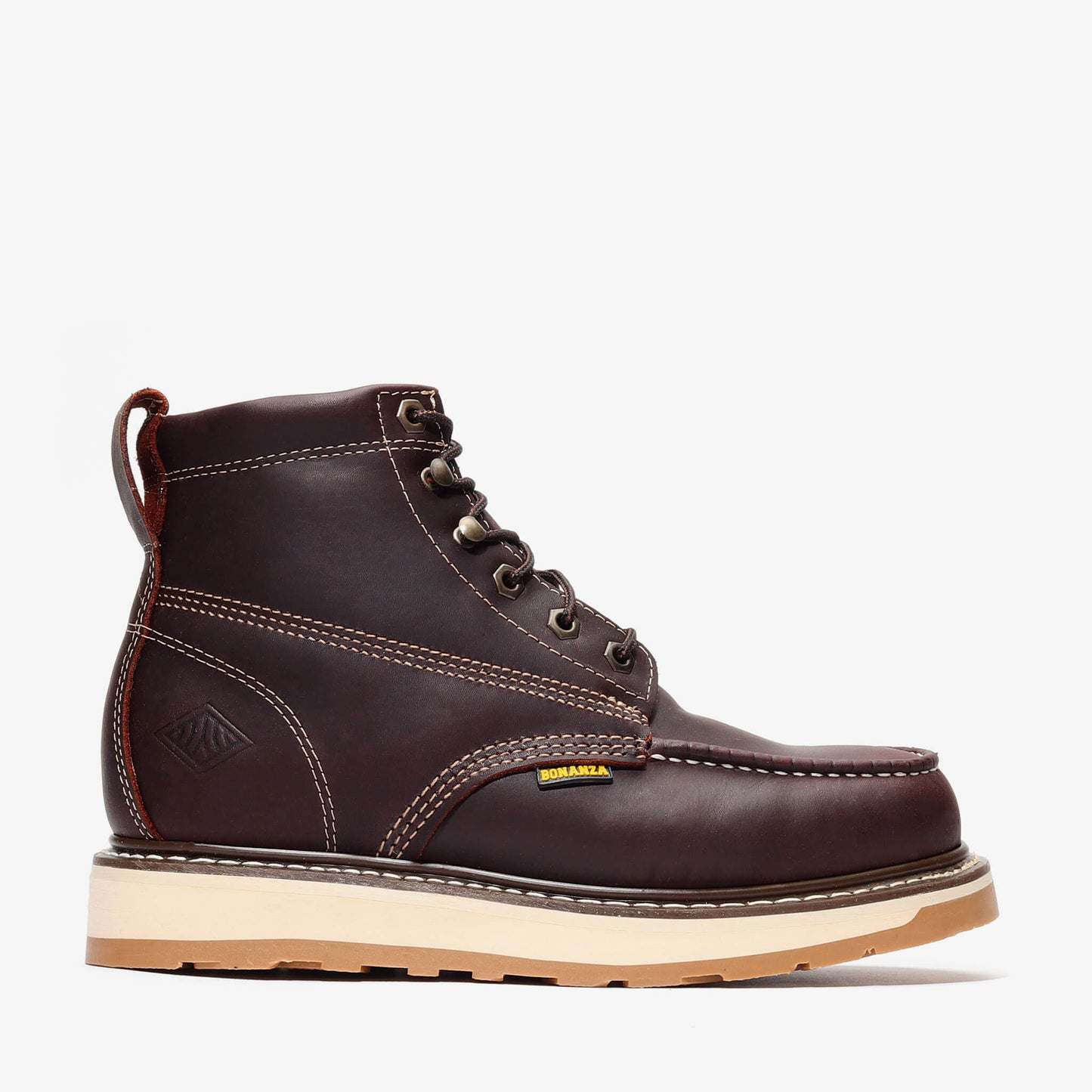 Work Boots BA-612 Burgundy Work Botas de Trabajo