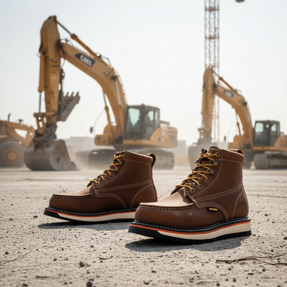 Work Boots BA-612 Crazy Brown Work Botas de Trabajo