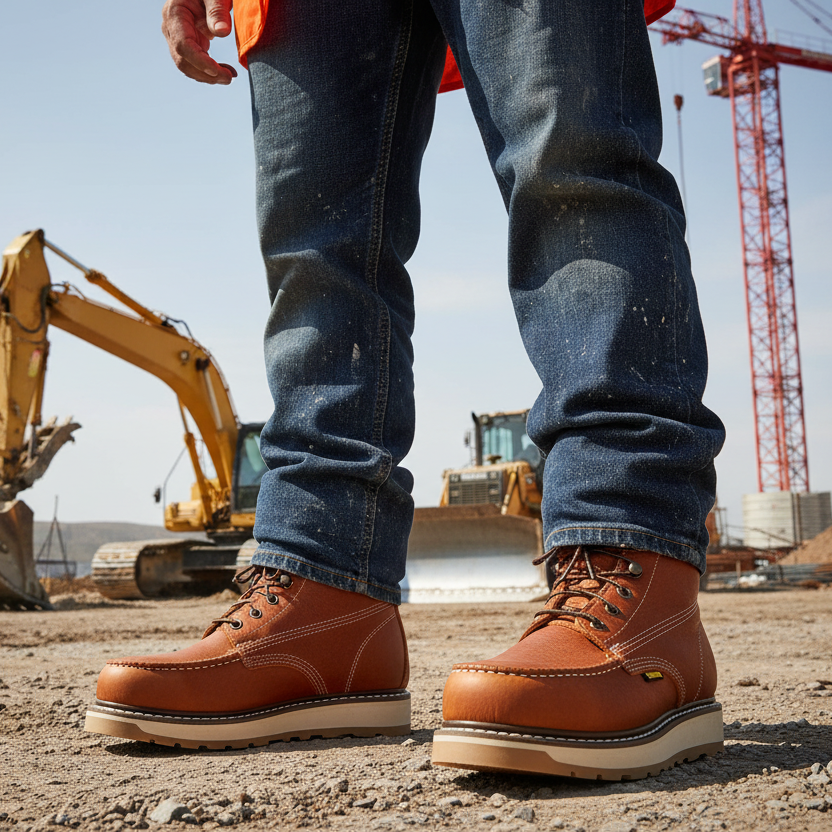 Work Boots BA-612 Light Brown Work Botas de Trabajo