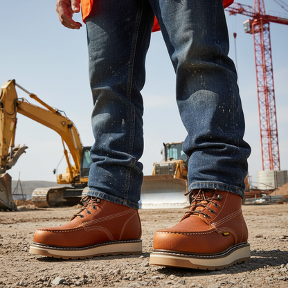 Work Boots BA-612 Light Brown Work Botas de Trabajo