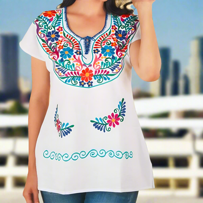 Blusa Bordada TM-77512 Embroidered Blouse