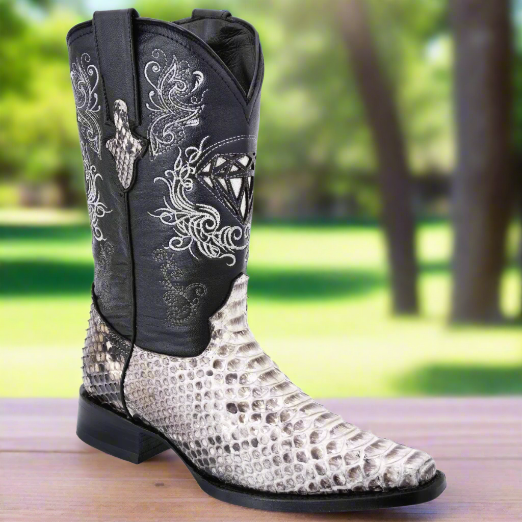 Outfit Zapatos Vibora Piel Genuina Botas De Piel De Vibora Cuadra