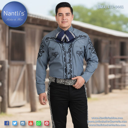 Camisa Charra para Hombre TM-WD0898 - Charro Shirt
