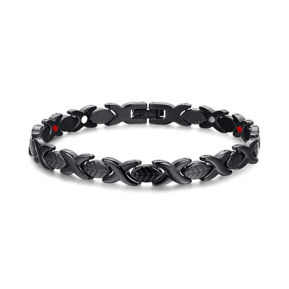 Women's Bracelet Pulsera para mujeres Steel Magnetic Bracelet Energy Stainless Steel Bracelet Women 7mm Magnetic Therapy