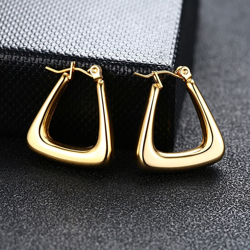 Aretes para mujeres Unique Geometric Hoop Earrings for Women