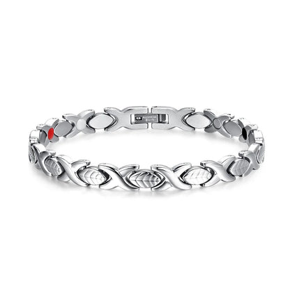 Women's Bracelet Pulsera para mujeres Steel Magnetic Bracelet Energy Stainless Steel Bracelet Women 7mm Magnetic Therapy