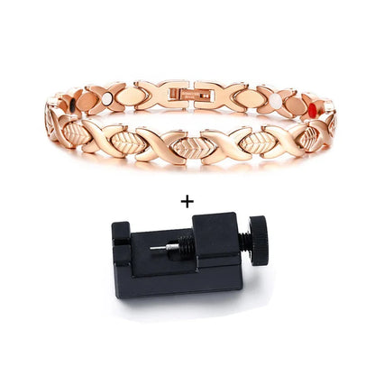 Women's Bracelet Pulsera para mujeres Steel Magnetic Bracelet Energy Stainless Steel Bracelet Women 7mm Magnetic Therapy