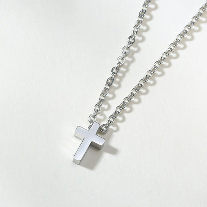 Pendiente y Collar para Hombre o Mujer Men's Small Cross Pendant cruz crucifijo silver color with chain