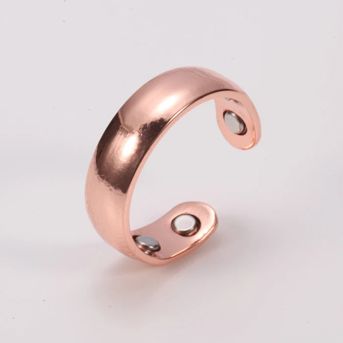 Anillo para Hombres o Mujeres Ring for Men or Women Magnetic Ring Mens Simple Adjustable Ringer Cuff Copper Rings