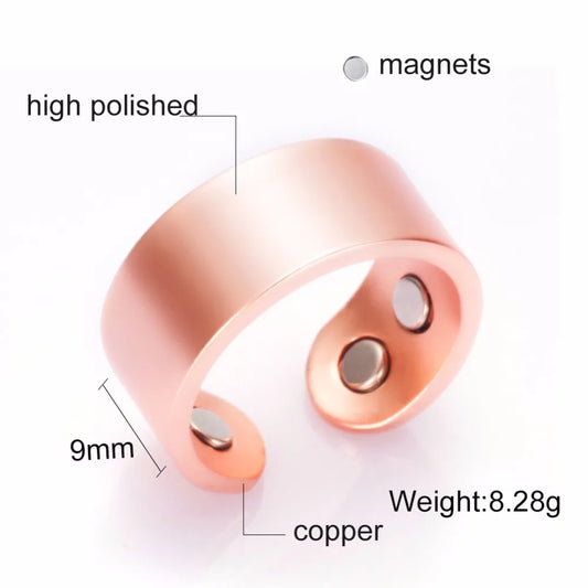 Anillo para Hombres o Mujeres Ring for Men or Women Magnetic Ring Finger Jewelry Simple Adjustable
