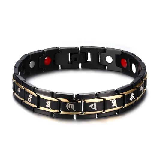 Men's Bracelet Pulsera para hombres Bracelet Male Chain Steel Magnetic Bracelet Benefits Wrist Band Magnetic Bracelets Men Women