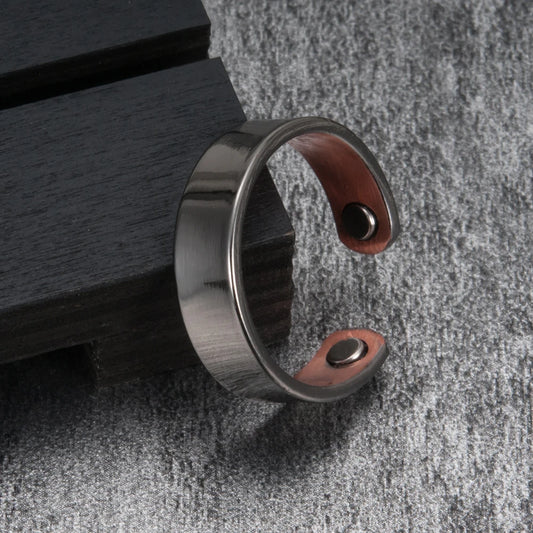 Anillo para Hombres o Mujeres Ring for Men or Women Copper Adjustable Ring Energy Magnetic Therapy ring