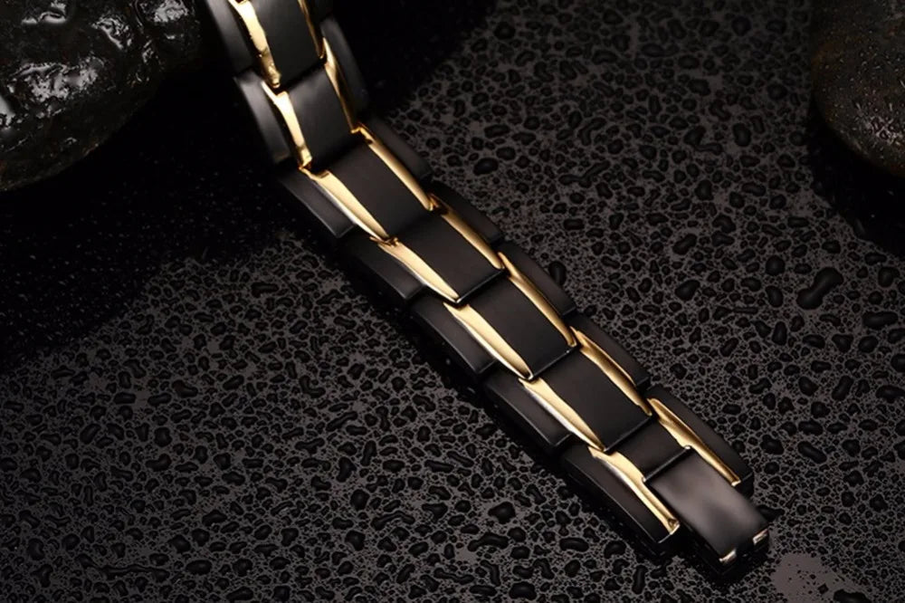 Men's Bracelet Pulsera para hombres Bracelet Male Chain Steel Magnetic Bracelet Benefits Wrist Band Magnetic Bracelets Men Women