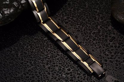 Men's Bracelet Pulsera para hombres Bracelet Male Chain Steel Magnetic Bracelet Benefits Wrist Band Magnetic Bracelets Men Women