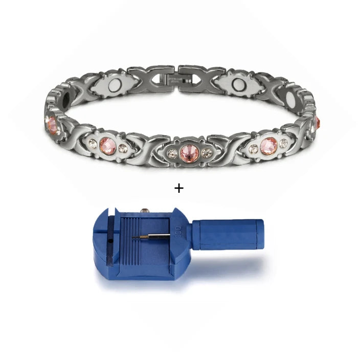Women's Bracelet Pulsera para mujeres Energy Magnetic Bracelets for Women Health Bracelet Femme Stainless Steel Chain Link Bracelets