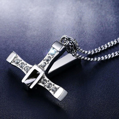 Pendiente y Collar para Hombre Men 316l Stainless Steel Cross Necklace Hip hop Pendant