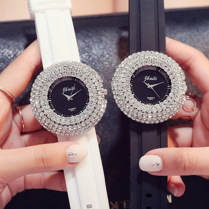 Reloj para Mujeres Crystal Quartz Watches Women Fashion Brand Analog Sports Silicone Ladies Watch female Clock Relogio Feminino