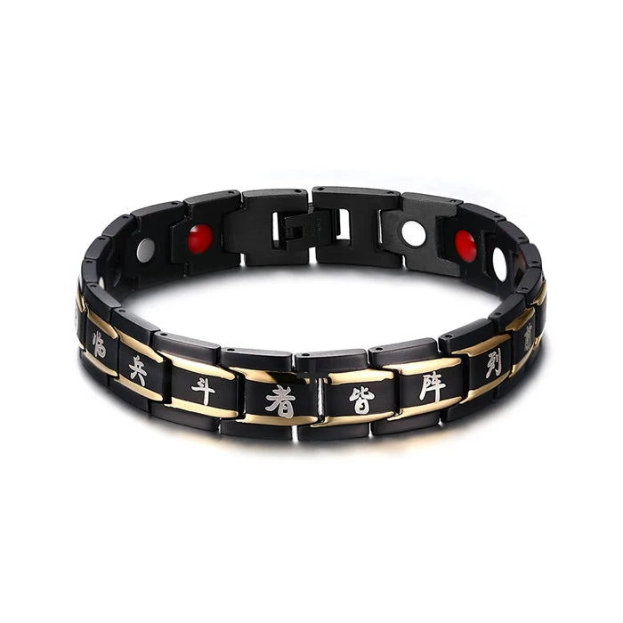 Men's Bracelet Pulsera para hombres Bracelet Male Chain Steel Magnetic Bracelet Benefits Wrist Band Magnetic Bracelets Men Women