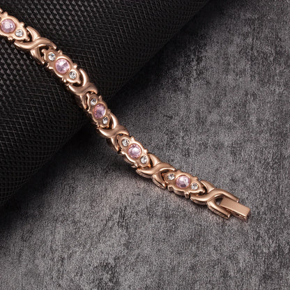 Women's Bracelet Pulsera para mujeres Energy Magnetic Bracelets for Women Health Bracelet Femme Stainless Steel Chain Link Bracelets