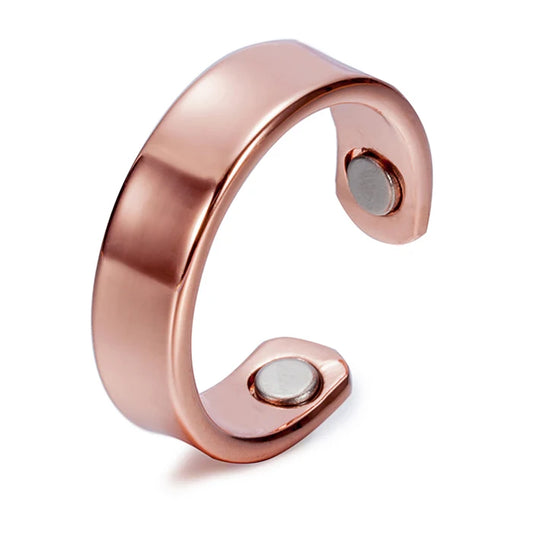 Anillo para Hombres o Mujeres Ring for Men or Women Copper Adjustable Ring Energy Magnetic Therapy ring