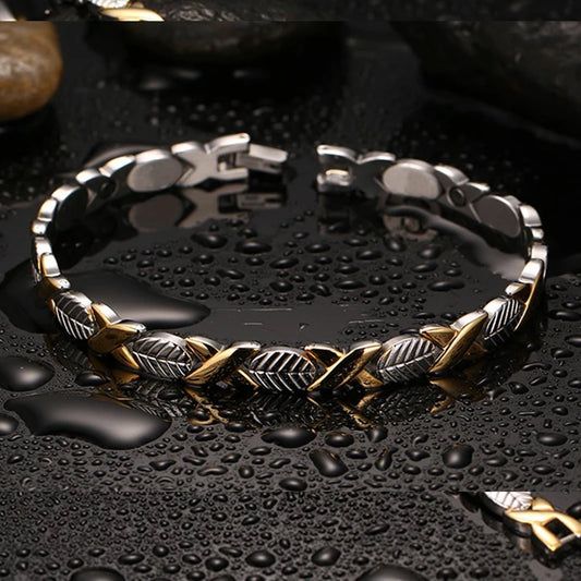 Women's Bracelet Pulsera para mujeres Steel Magnetic Bracelet Energy Stainless Steel Bracelet Women 7mm Magnetic Therapy
