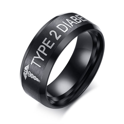 Anillo para Hombre o Mujer 8mm Men Ring Stainless Steel Wedding Jewelry Horus Anka Bible Medical