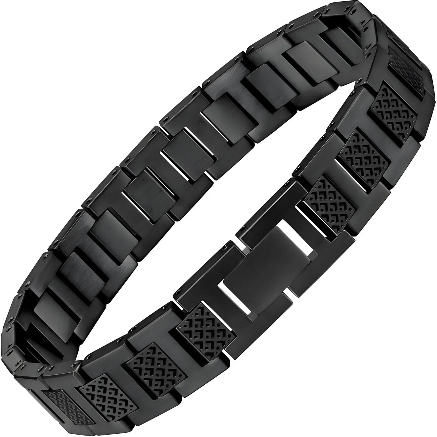 Bracelet for Men Pulsera para Hombres Titanium Steel Men's Bracelet Crocodile-Pattern Link Chain Premium Business Jewelry Gift