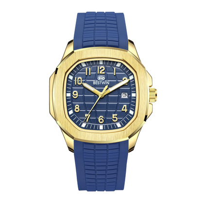 Reloj para Hombre  Men's Quartz Watch Stainless Steel Sapphire Glass Automatic Quartz Watch Reloj Hombre