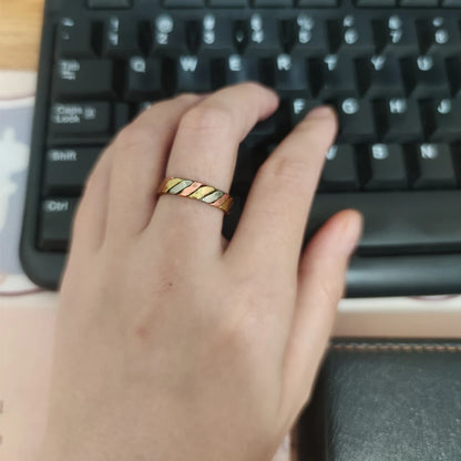 Anillo para Mujeres Ring for Women Twisted Adjustable Ring Women Energy Magnetic Therapy 5mm Finger Open Cuff