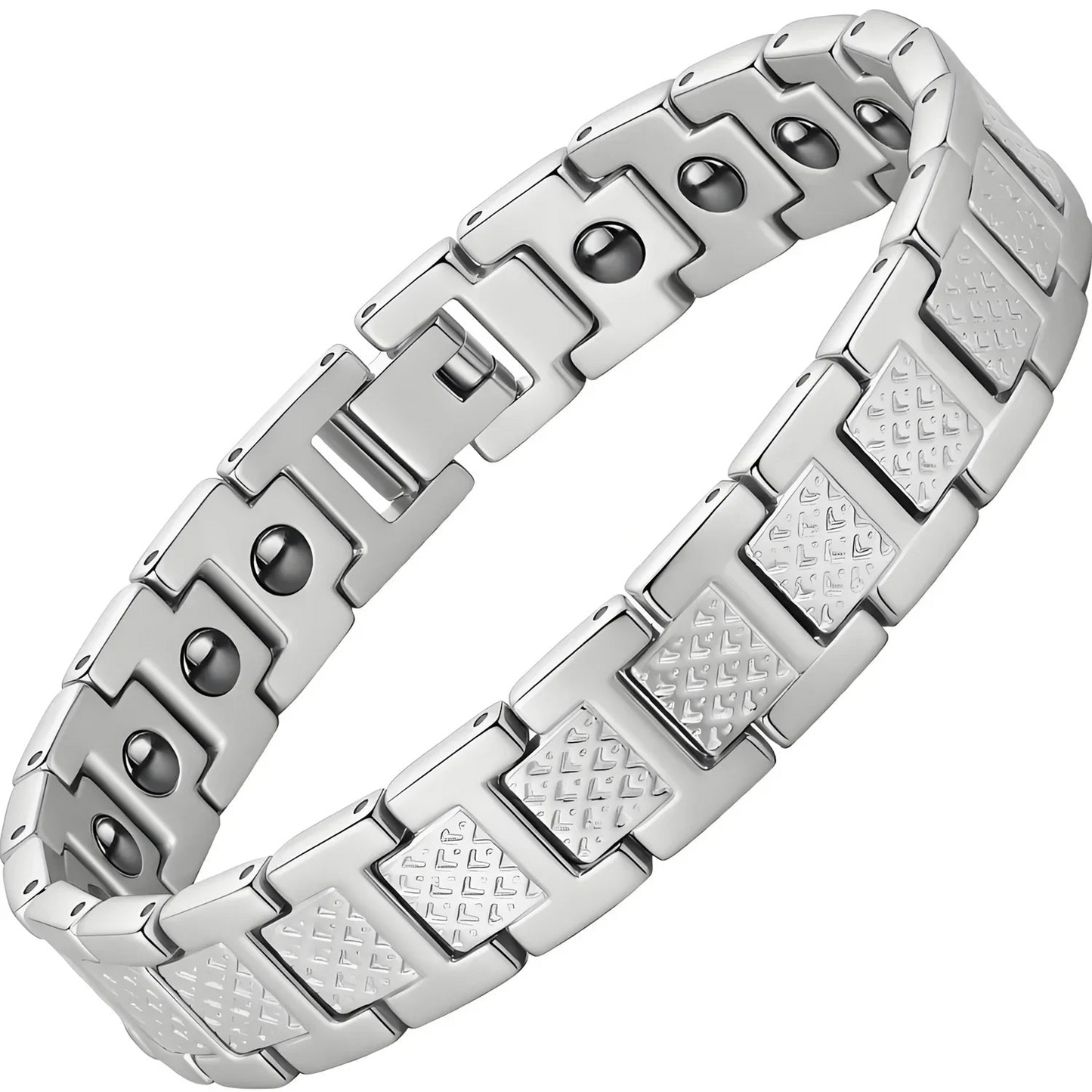 Bracelet for Men Pulsera para Hombres Titanium Steel Men's Bracelet Crocodile-Pattern Link Chain Premium Business Jewelry Gift