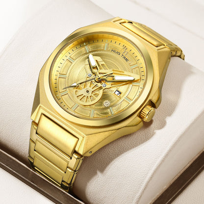Reloj para Hombre Men Watch 42MM Fashion Quartz Wristwatch Military Waterproof Luminous Personalized