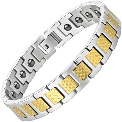 Bracelet for Men Pulsera para Hombres Titanium Steel Men's Bracelet Crocodile-Pattern Link Chain Premium Business Jewelry Gift