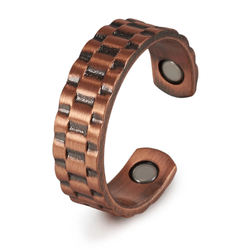 Anillo para Hombres o Mujeres Ring for Men or Women Copper Magnetic Rings 6mm Adjustable ring