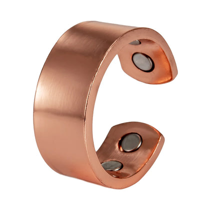 Anillo para Hombres o Mujeres Ring for Men or Women Pure Copper Magnetic Rings 9mm Wide