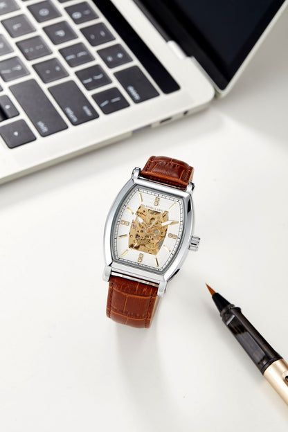 Reloj para Hombre Automatic Mechanical Wrist Watch Men's Watch Tourbillon Frame Wrist Watch Stainless Steel Case Men's Watch