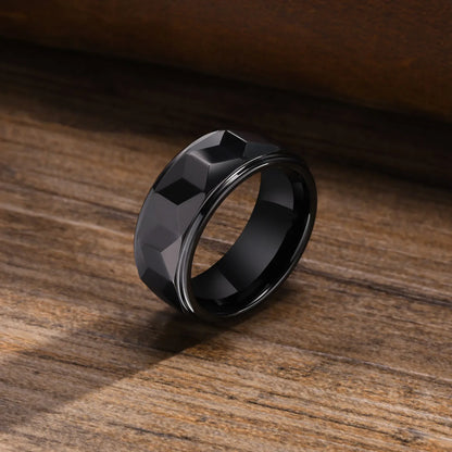 Anillo para Hombres o Mujeres Ring for Men or Women Tungsten Carbide Anti-scratch 8mm rings